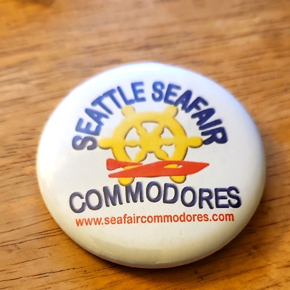 Seattle Seafair Commodores Button Hat/Lapel Pin Jewelry/Accessories
